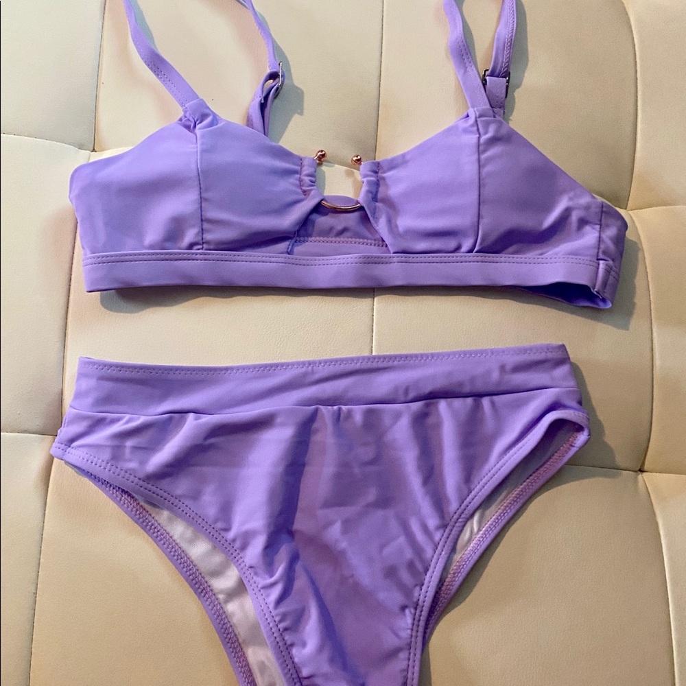 High Waisted Purple Bikini!